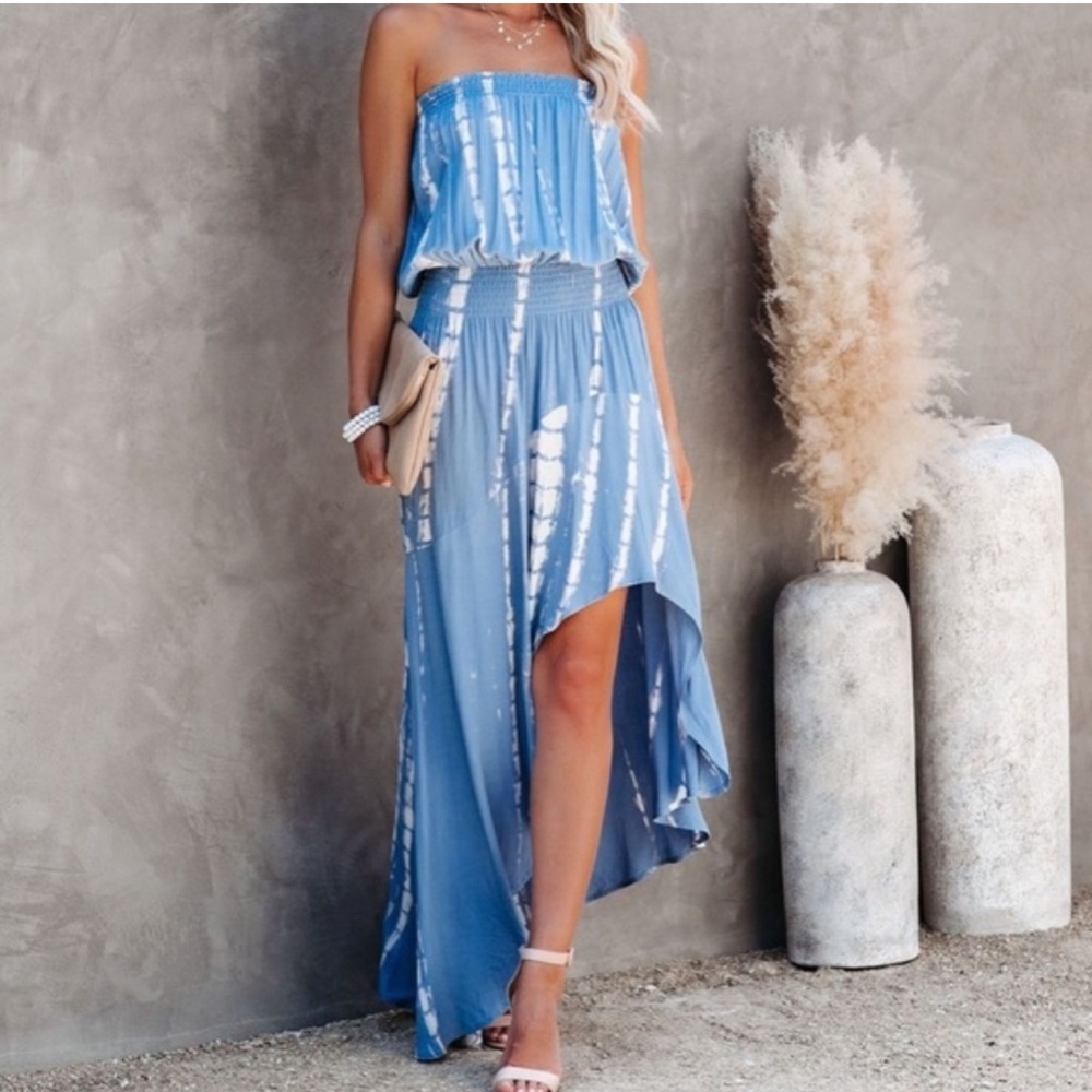 Storia strapless tie dye dress from vici dolls